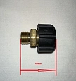 Переходник М22*1,5 на 3/8 наружная резьба